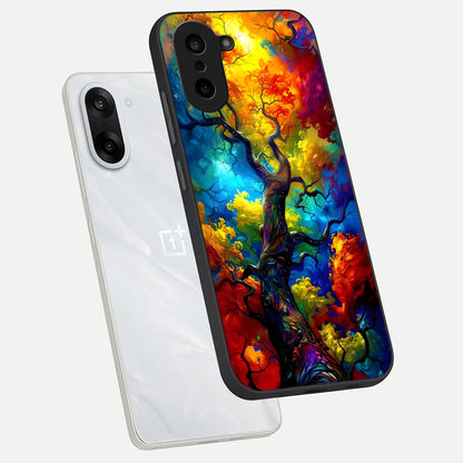  Colorful Soda Bottles phone case For Oneplus Nord CE5 showing premium glass back cover with detailed artwork