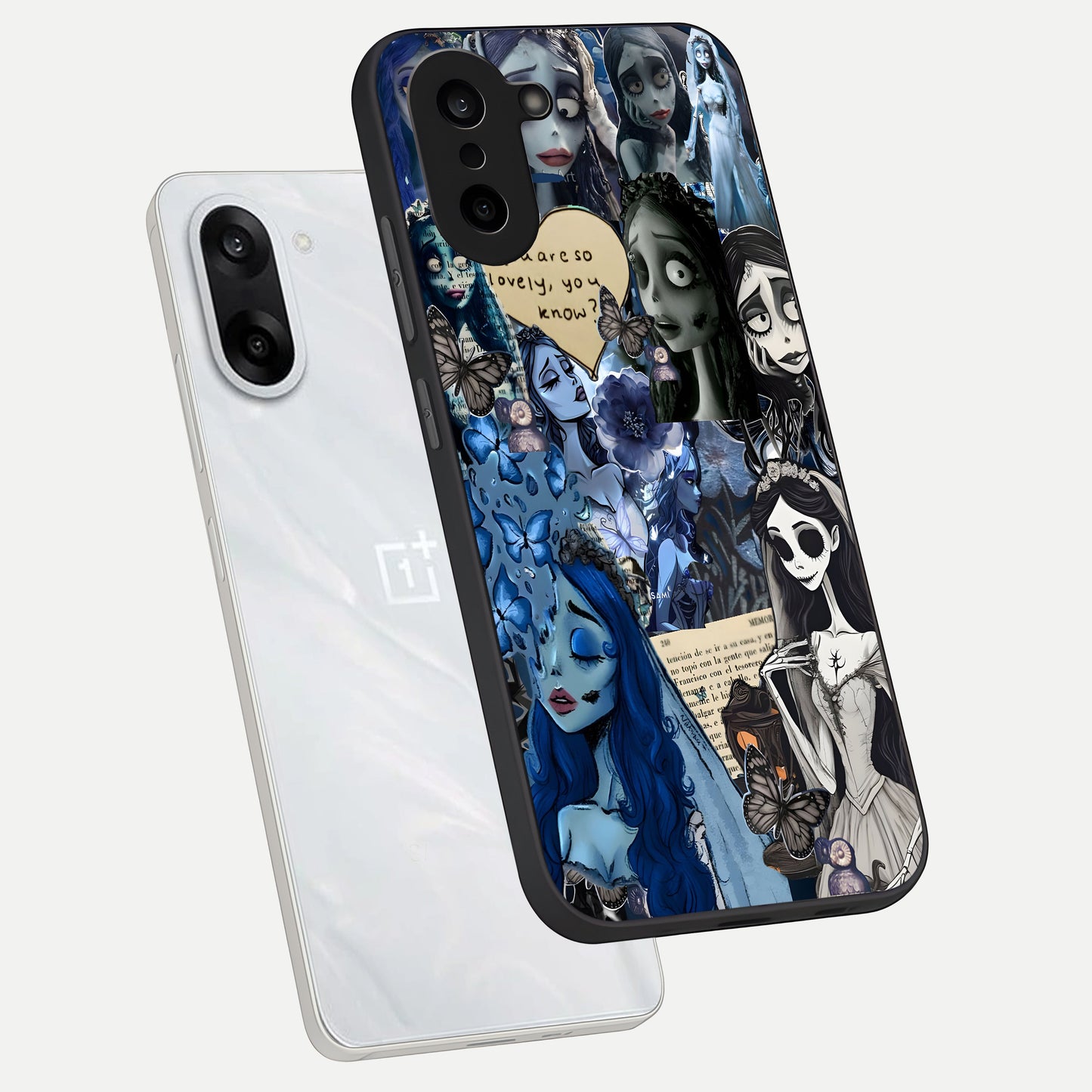  Corpse Bride Posters phone case For Oneplus Nord CE5 showing premium glass back cover with detailed artwork