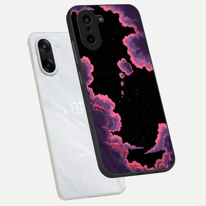  Cosmic Cloud Journey phone case For Oneplus Nord CE5 showing premium glass back cover with detailed artwork