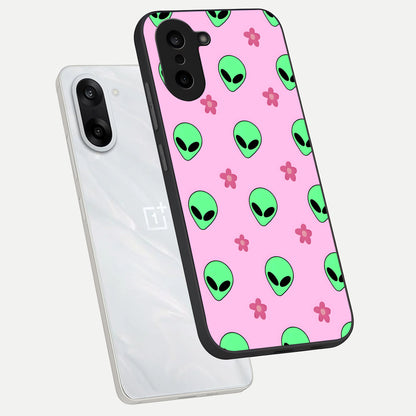  Cosmic Cute Crush phone case For Oneplus Nord CE5 showing premium glass back cover with detailed artwork