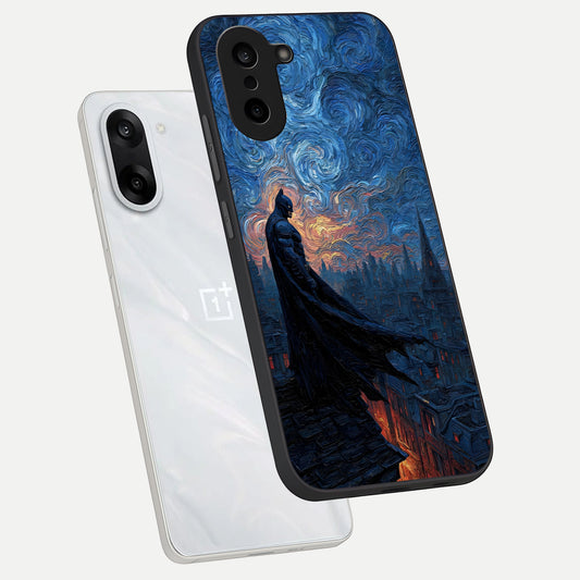  Dark Knight Dusk phone case For Oneplus Nord CE5 showing premium glass back cover with detailed artwork