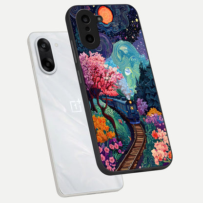  Digital Art phone case For Oneplus Nord CE5 showing premium glass back cover with detailed artwork