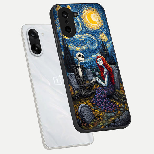  Eternal Night Love phone case For Oneplus Nord CE5 showing premium glass back cover with detailed artwork