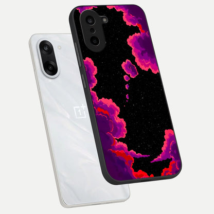  Galaxy Dream Frame phone case For Oneplus Nord CE5 showing premium glass back cover with detailed artwork