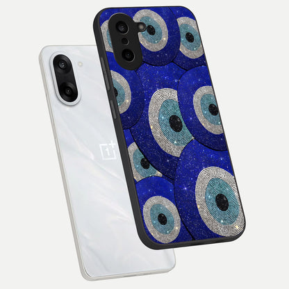  Galaxy Eye Flow phone case For Oneplus Nord CE5 showing premium glass back cover with detailed artwork
