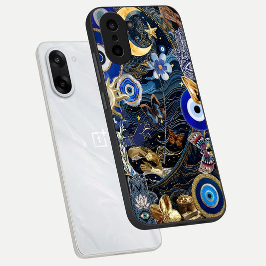  Golden Moon Magic phone case For Oneplus Nord CE5 showing premium glass back cover with detailed artwork