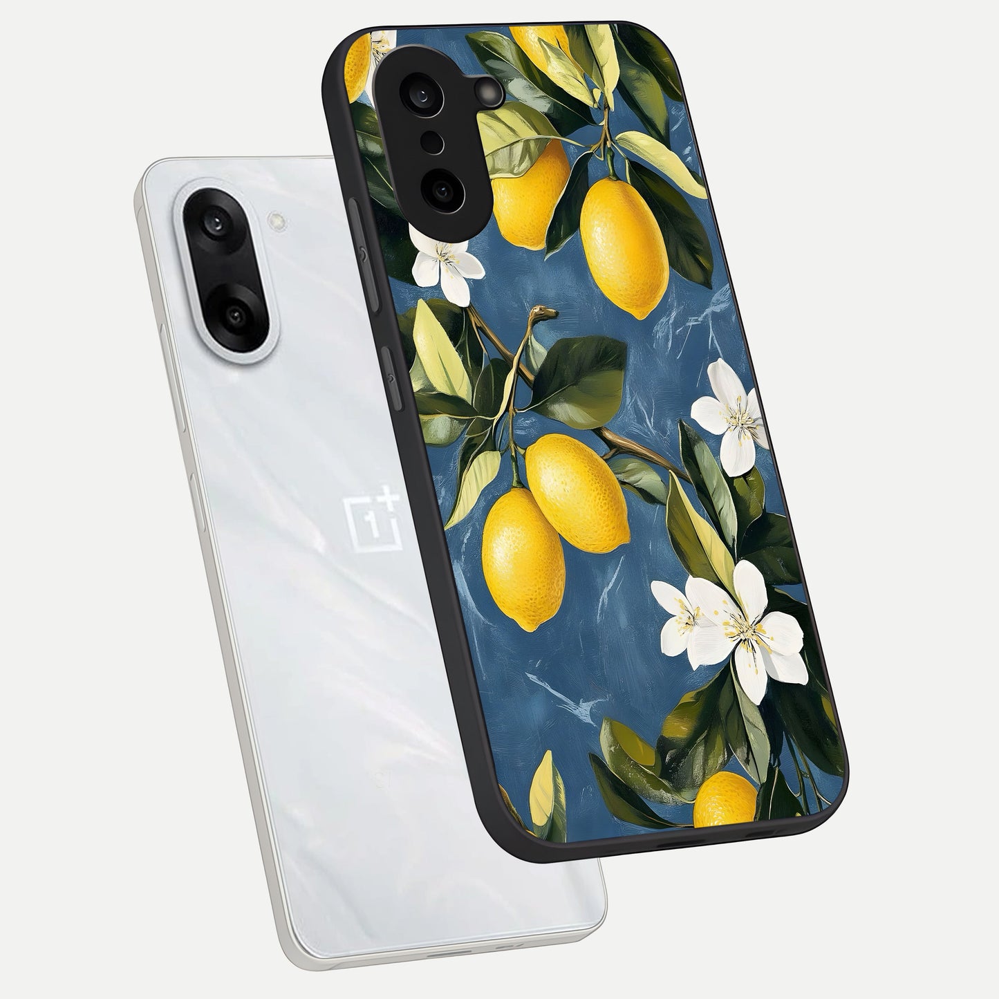  Lemon Dream Garden phone case For Oneplus Nord CE5 showing premium glass back cover with detailed artwork