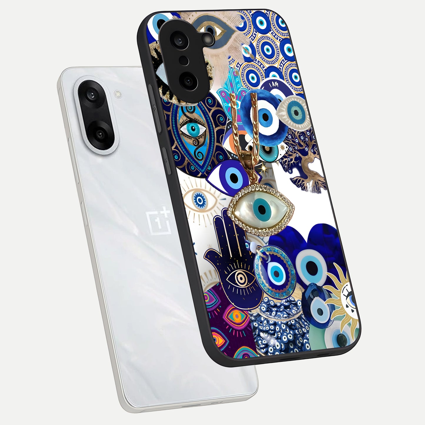  Mystic Charm Eye phone case For Oneplus Nord CE5 showing premium glass back cover with detailed artwork