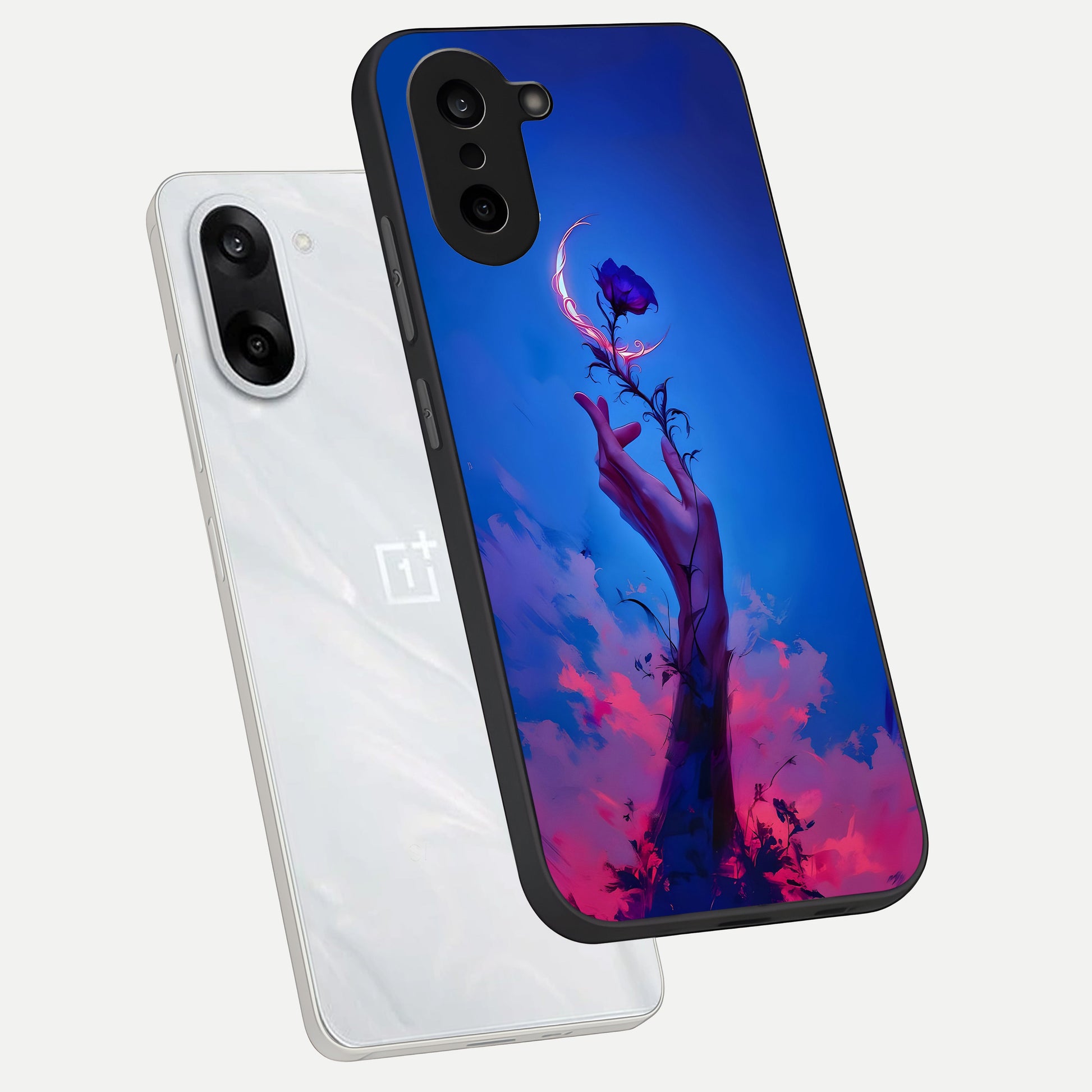  Mystic Hand phone case For Oneplus Nord CE5 showing premium glass back cover with detailed artwork