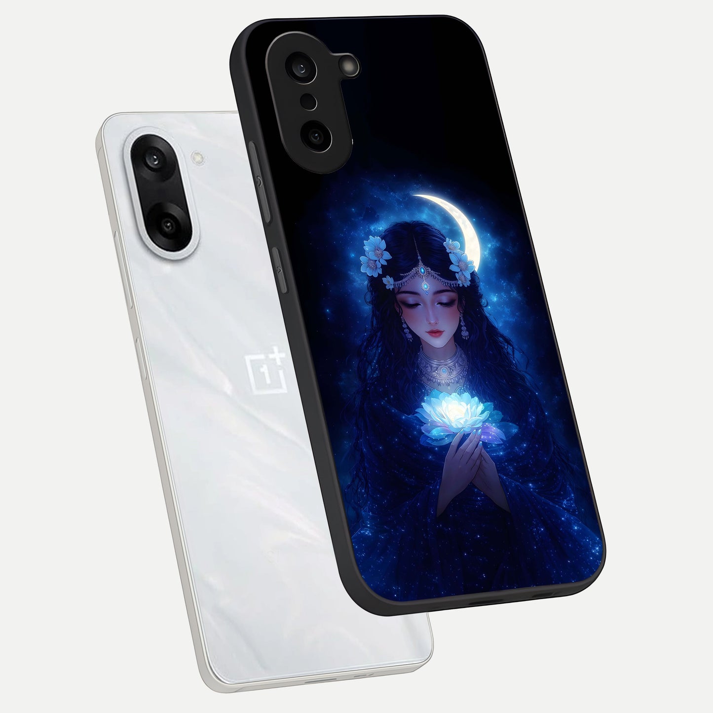  Mystic Moon Queen phone case For Oneplus Nord CE5 showing premium glass back cover with detailed artwork