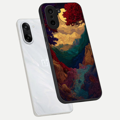  Mystic Valley Light phone case For Oneplus Nord CE5 showing premium glass back cover with detailed artwork