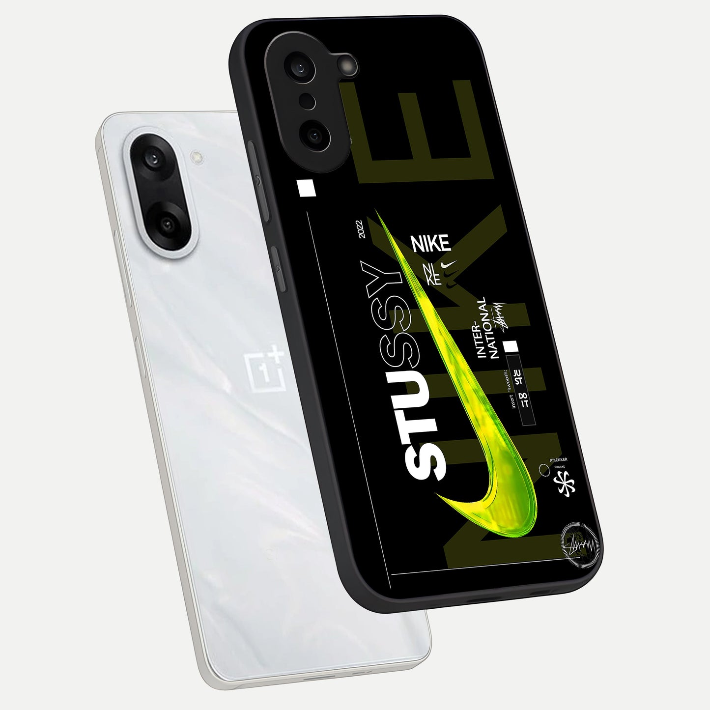  Neon Street Edition phone case For Oneplus Nord CE5 showing premium glass back cover with detailed artwork