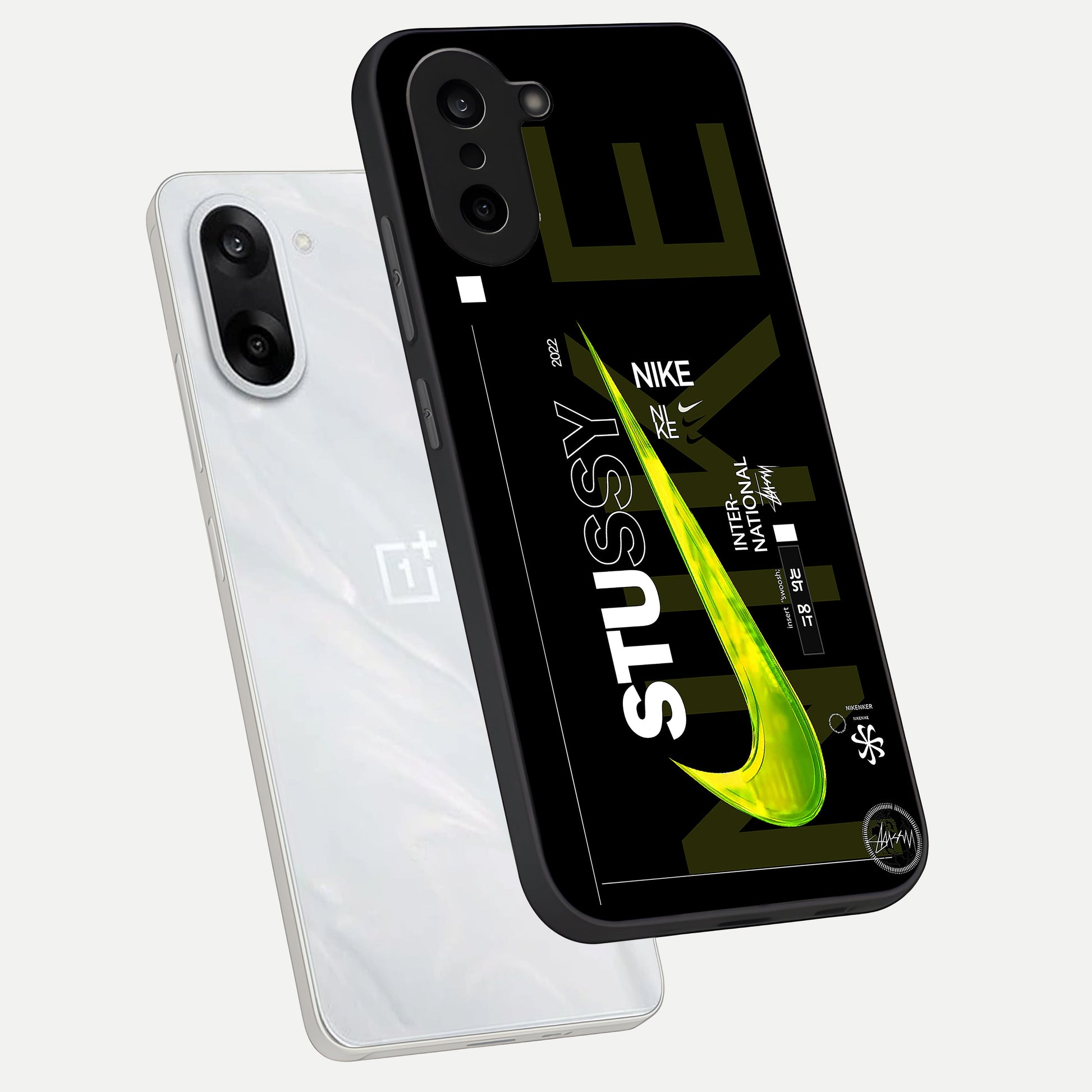  Neon Street Edition phone case For Oneplus Nord CE5 showing premium glass back cover with detailed artwork