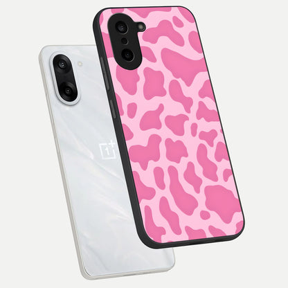  Pinkish Scenery phone case For Oneplus Nord CE5 showing premium glass back cover with detailed artwork