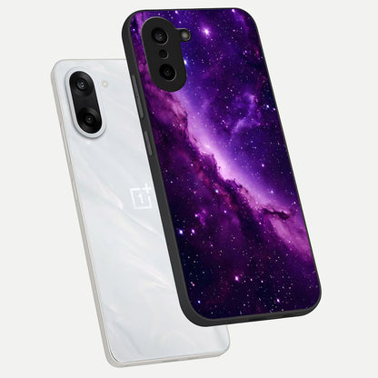  Purple Shade Sky phone case For Oneplus Nord CE5 showing premium glass back cover with detailed artwork