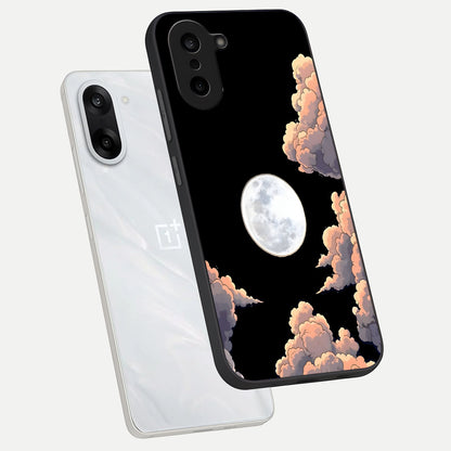  Shade Cloud Moon phone case For Oneplus Nord CE5 showing premium glass back cover with detailed artwork