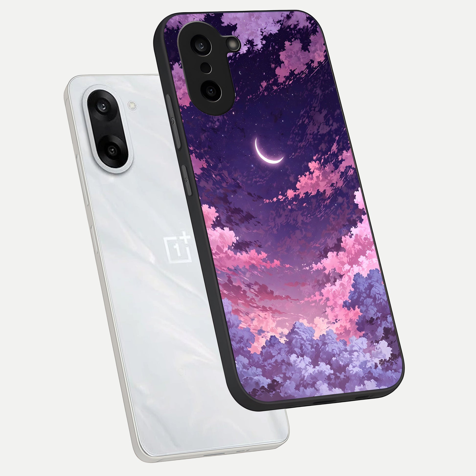  Sky Drift Clouds phone case For Oneplus Nord CE5 showing premium glass back cover with detailed artwork