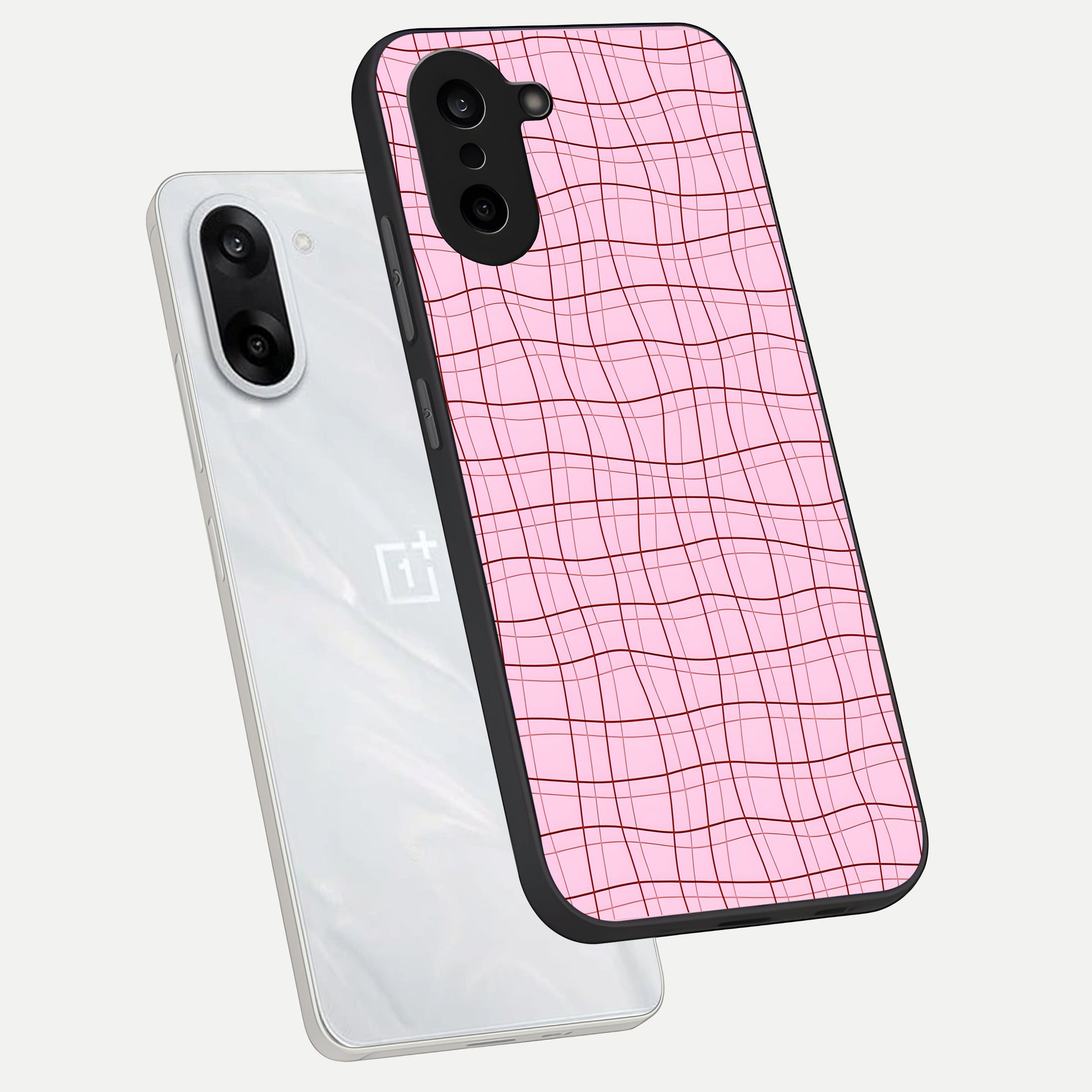  Soft Grid Bliss phone case For Oneplus Nord CE5 showing premium glass back cover with detailed artwork