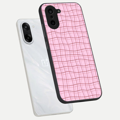  Soft Grid Bliss phone case For Oneplus Nord CE5 showing premium glass back cover with detailed artwork