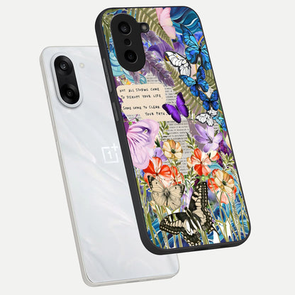  Storm Path Bloom phone case For Oneplus Nord CE5 showing premium glass back cover with detailed artwork