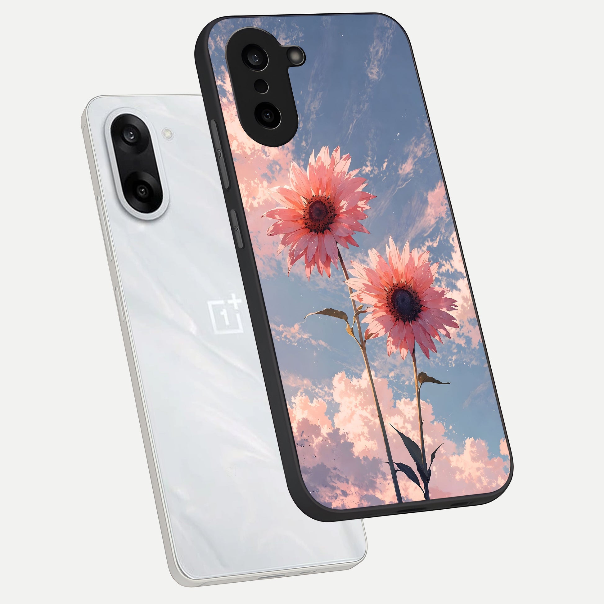  Sun Moon Balance phone case For Oneplus Nord CE5 showing premium glass back cover with detailed artwork