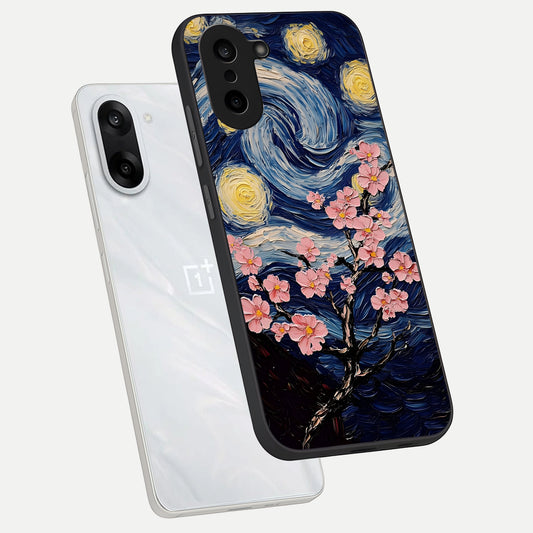  Van Gogh Scenery phone case For Oneplus Nord CE5 showing premium glass back cover with detailed artwork