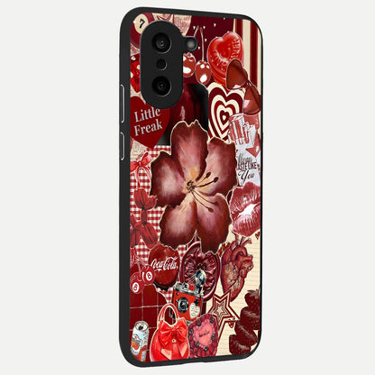  Aesthetic Little Freak back cover For Oneplus Nord CE5 slim fit glass case with vibrant aesthetic design