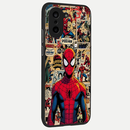  Aesthetic Spider back cover For Oneplus Nord CE5 slim fit glass case with vibrant aesthetic design