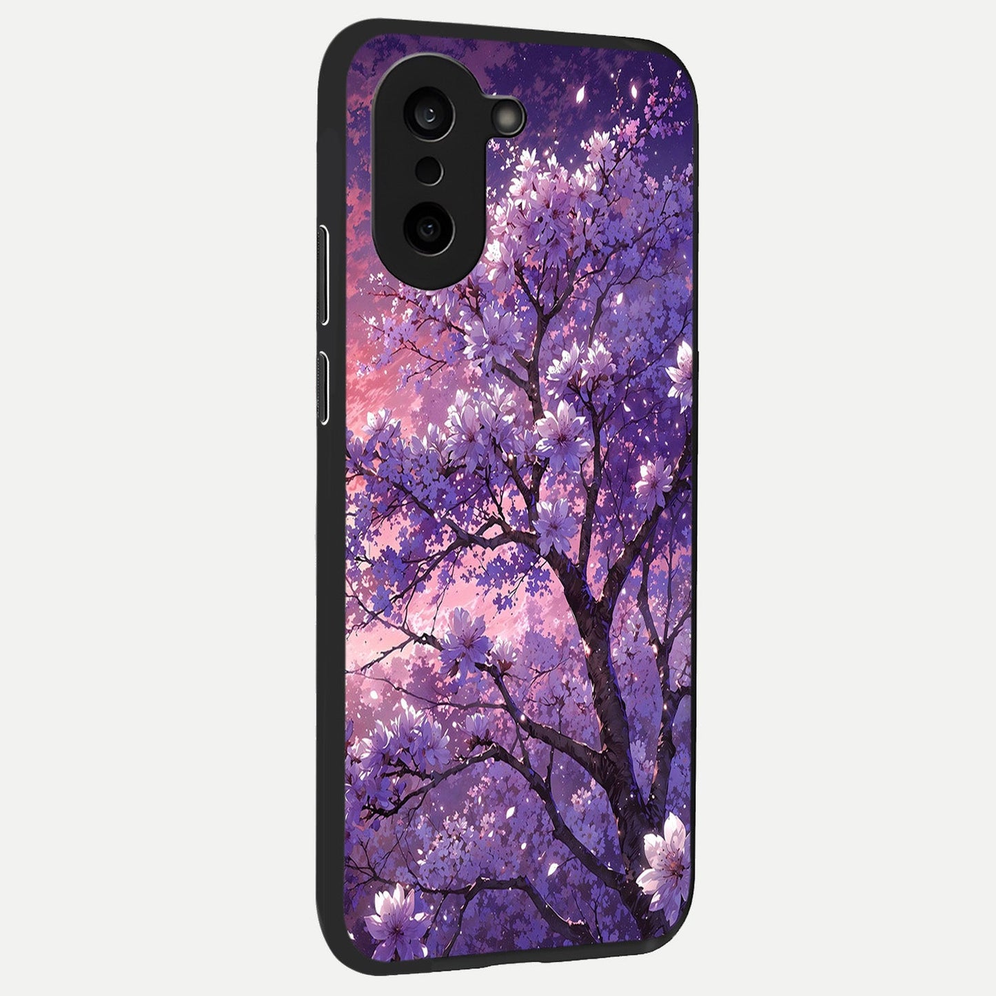  Blossom Tree back cover For Oneplus Nord CE5 slim fit glass case with vibrant aesthetic design