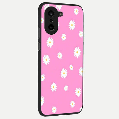  Bubblegum Daisy Pop back cover For Oneplus Nord CE5 slim fit glass case with vibrant aesthetic design