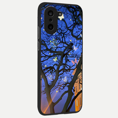  Butterfly Night Magic back cover For Oneplus Nord CE5 slim fit glass case with vibrant aesthetic design