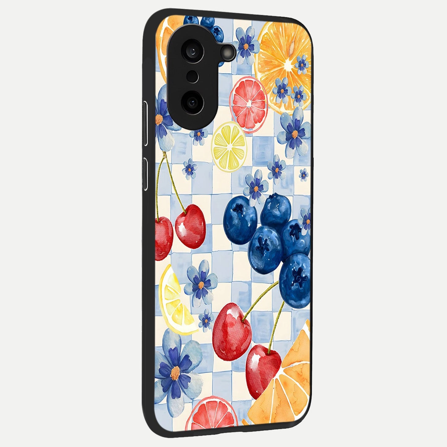  Citrus Bloom Joy back cover For Oneplus Nord CE5 slim fit glass case with vibrant aesthetic design