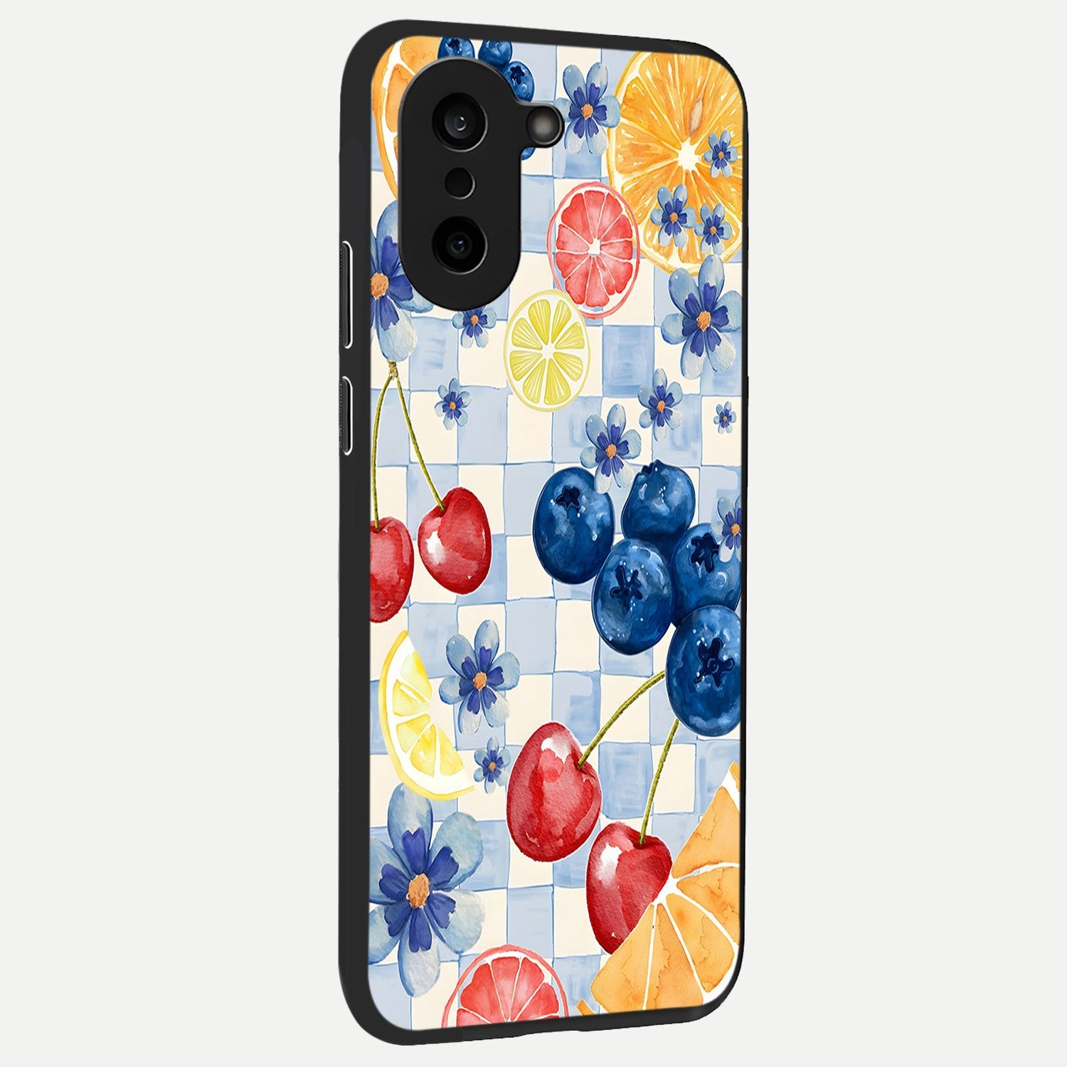  Citrus Bloom Joy back cover For Oneplus Nord CE5 slim fit glass case with vibrant aesthetic design