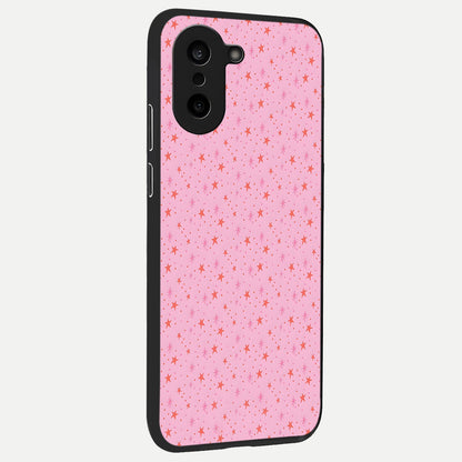  Cosmic Pink Sparkle back cover For Oneplus Nord CE5 slim fit glass case with vibrant aesthetic design