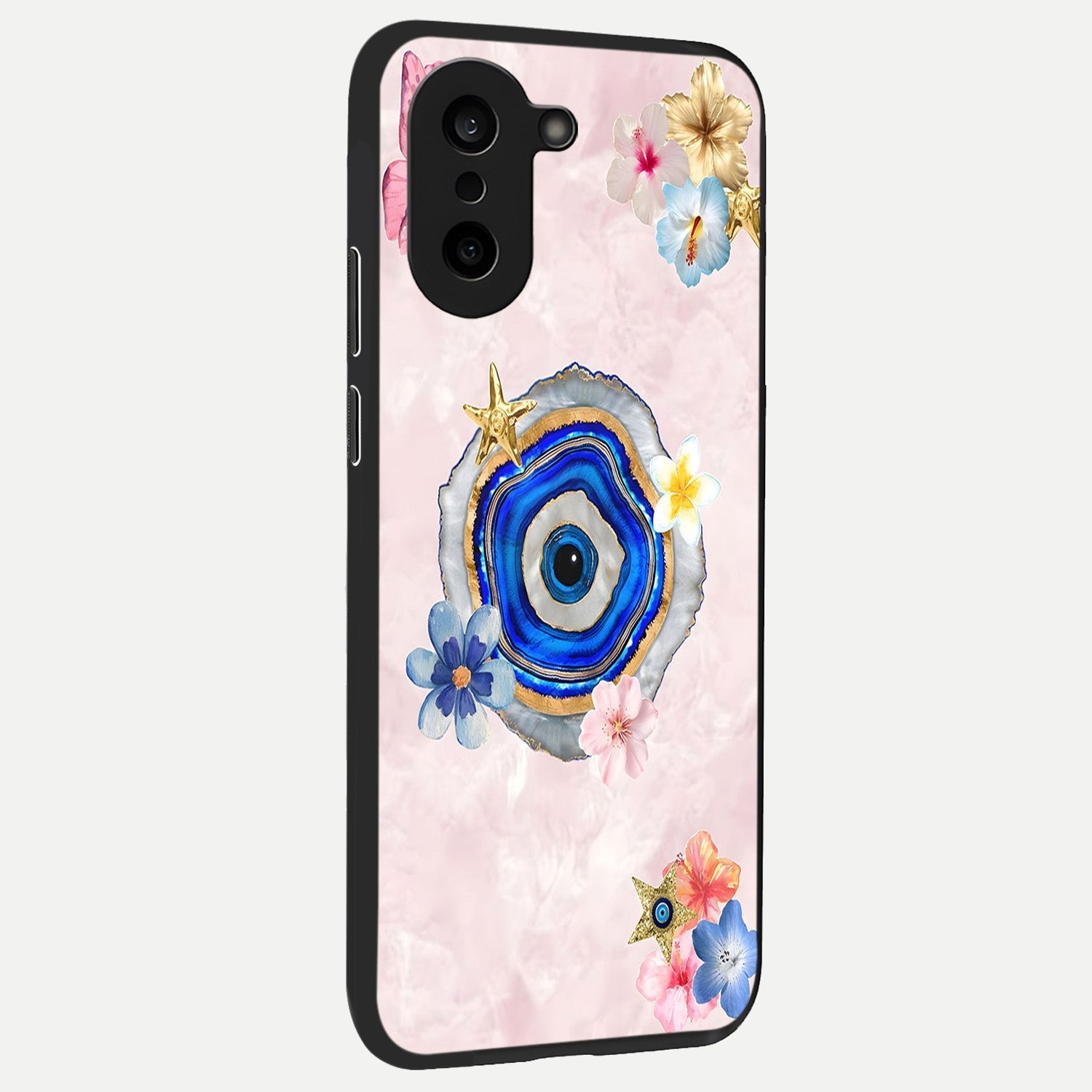  Divine Aura Bloom back cover For Oneplus Nord CE5 slim fit glass case with vibrant aesthetic design