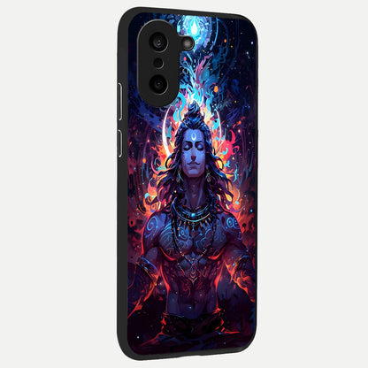  Divine Fire Shiv back cover For Oneplus Nord CE5 slim fit glass case with vibrant aesthetic design
