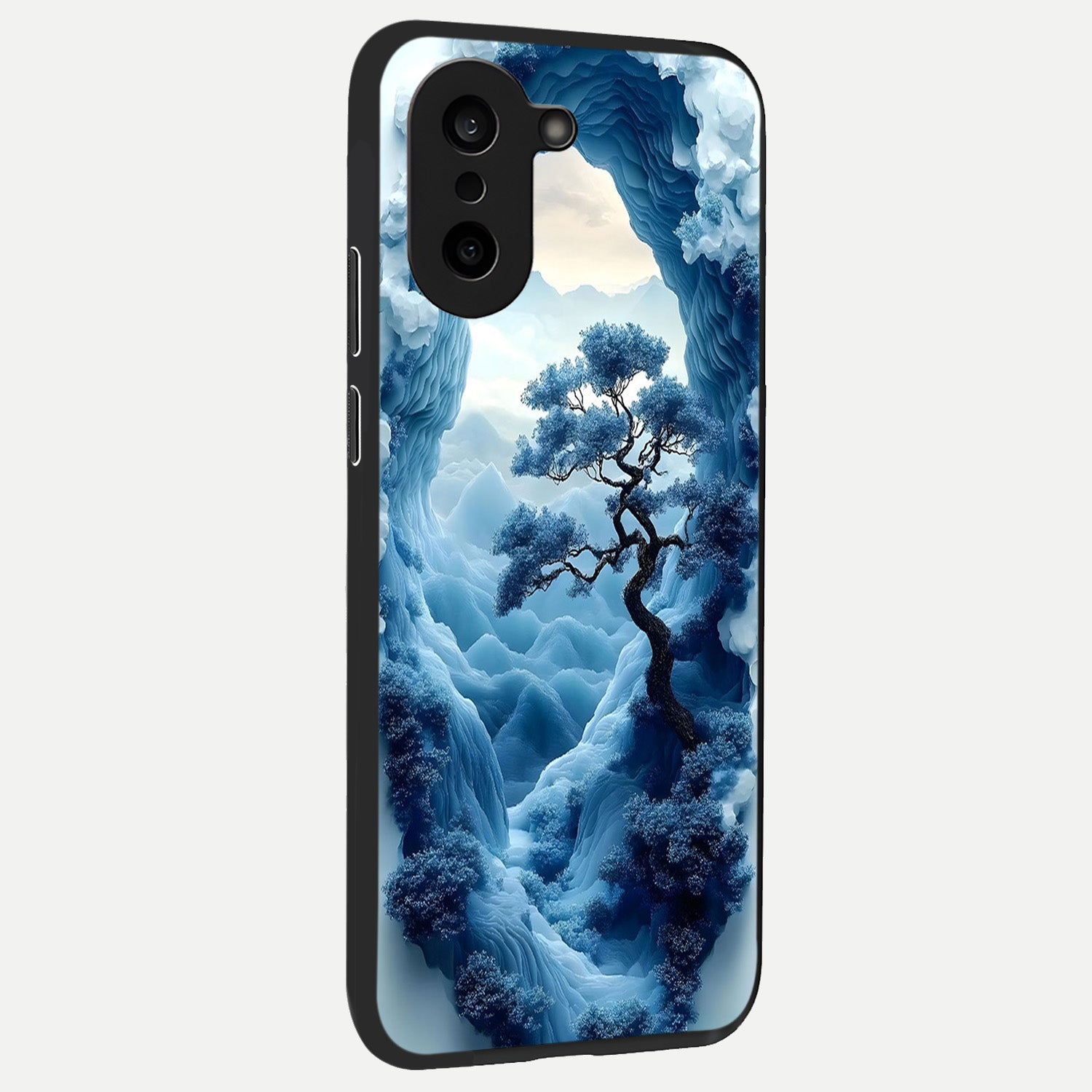  Frozen Serenity Gate back cover For Oneplus Nord CE5 slim fit glass case with vibrant aesthetic design