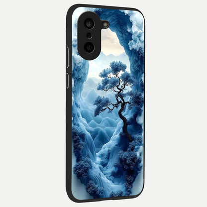  Frozen Serenity Gate back cover For Oneplus Nord CE5 slim fit glass case with vibrant aesthetic design