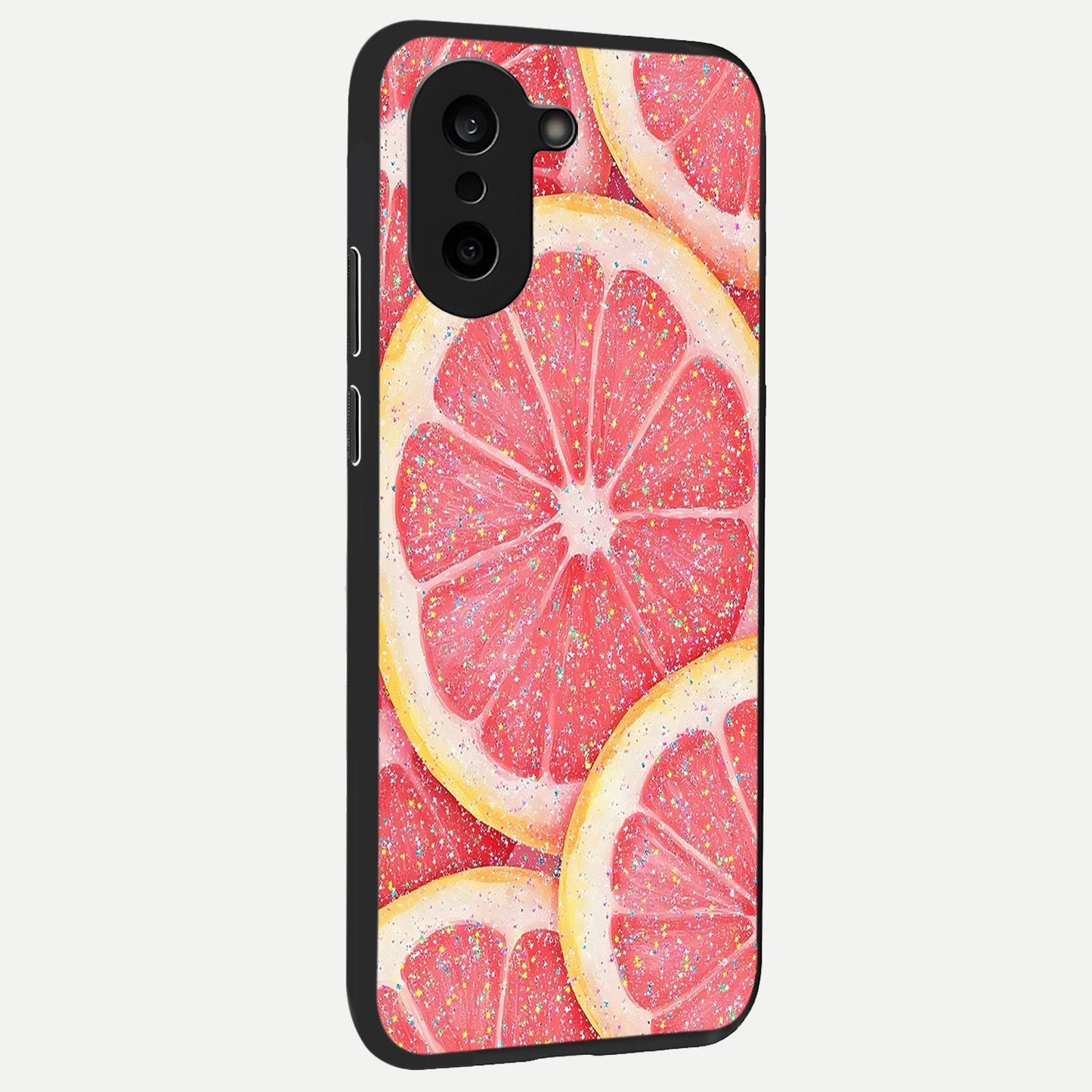  Glitter Grapefruit back cover For Oneplus Nord CE5 slim fit glass case with vibrant aesthetic design