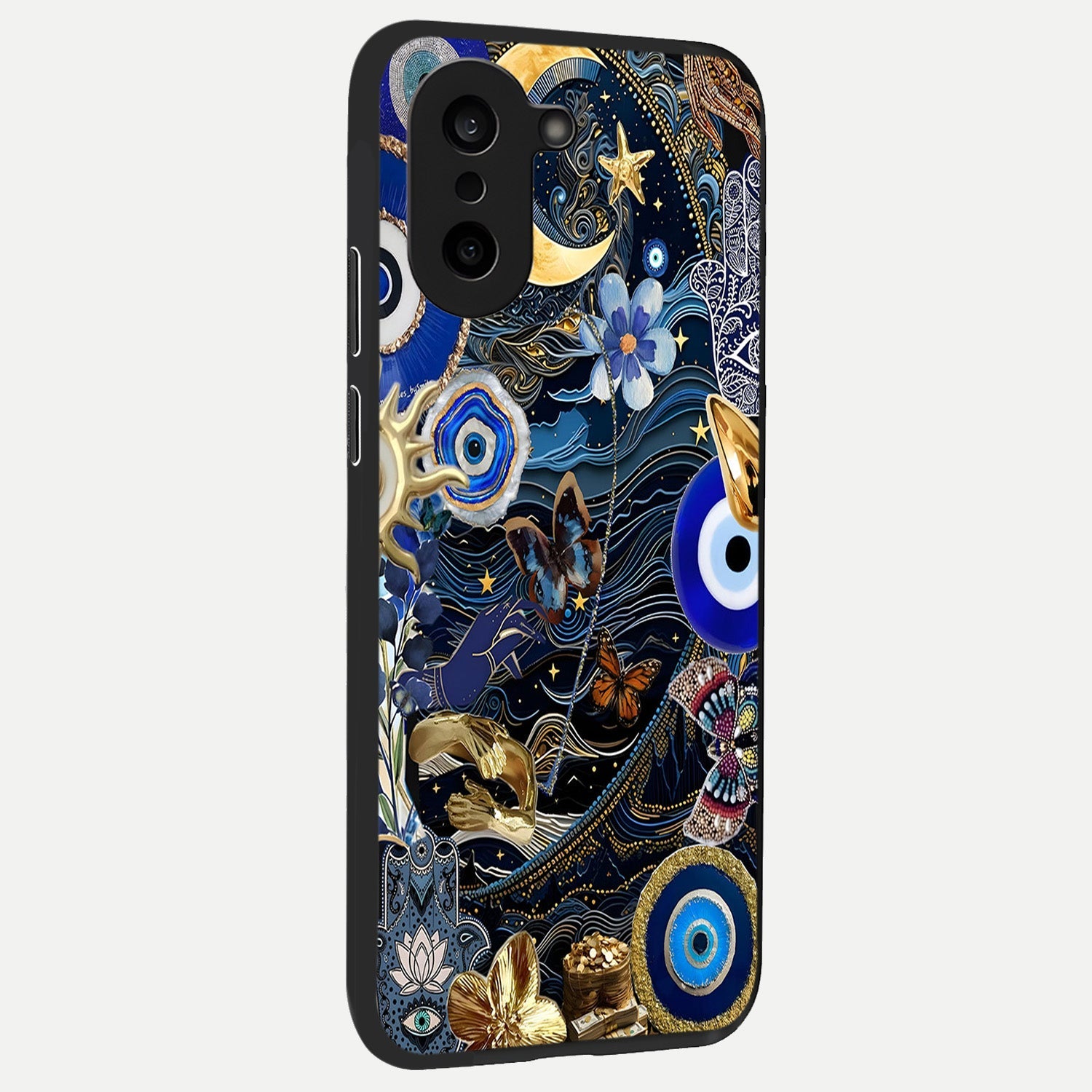  Golden Moon Magic back cover For Oneplus Nord CE5 slim fit glass case with vibrant aesthetic design