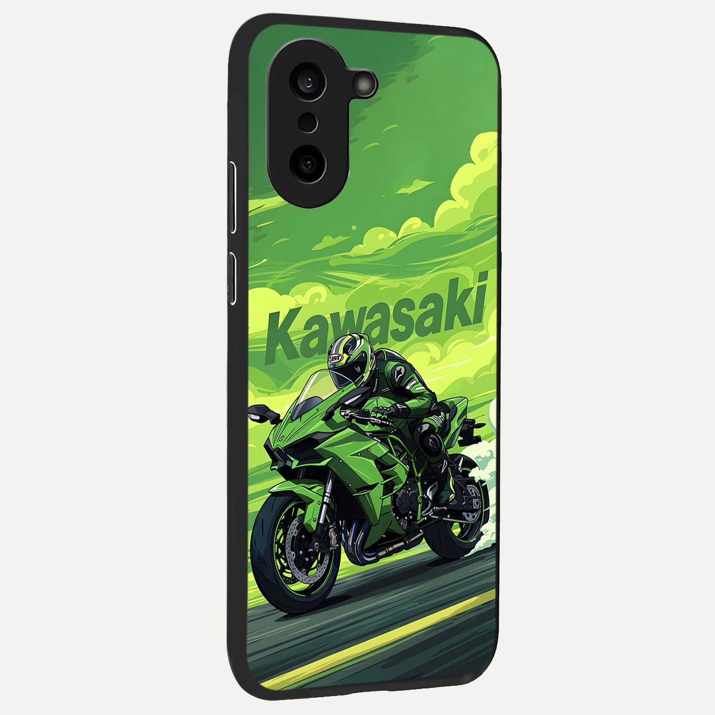  Greenery Sky back cover For Oneplus Nord CE5 slim fit glass case with vibrant aesthetic design