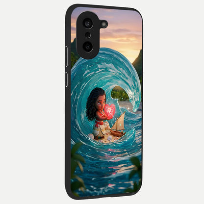 Heart of Ocean back cover For Oneplus Nord CE5 slim fit glass case with vibrant aesthetic design