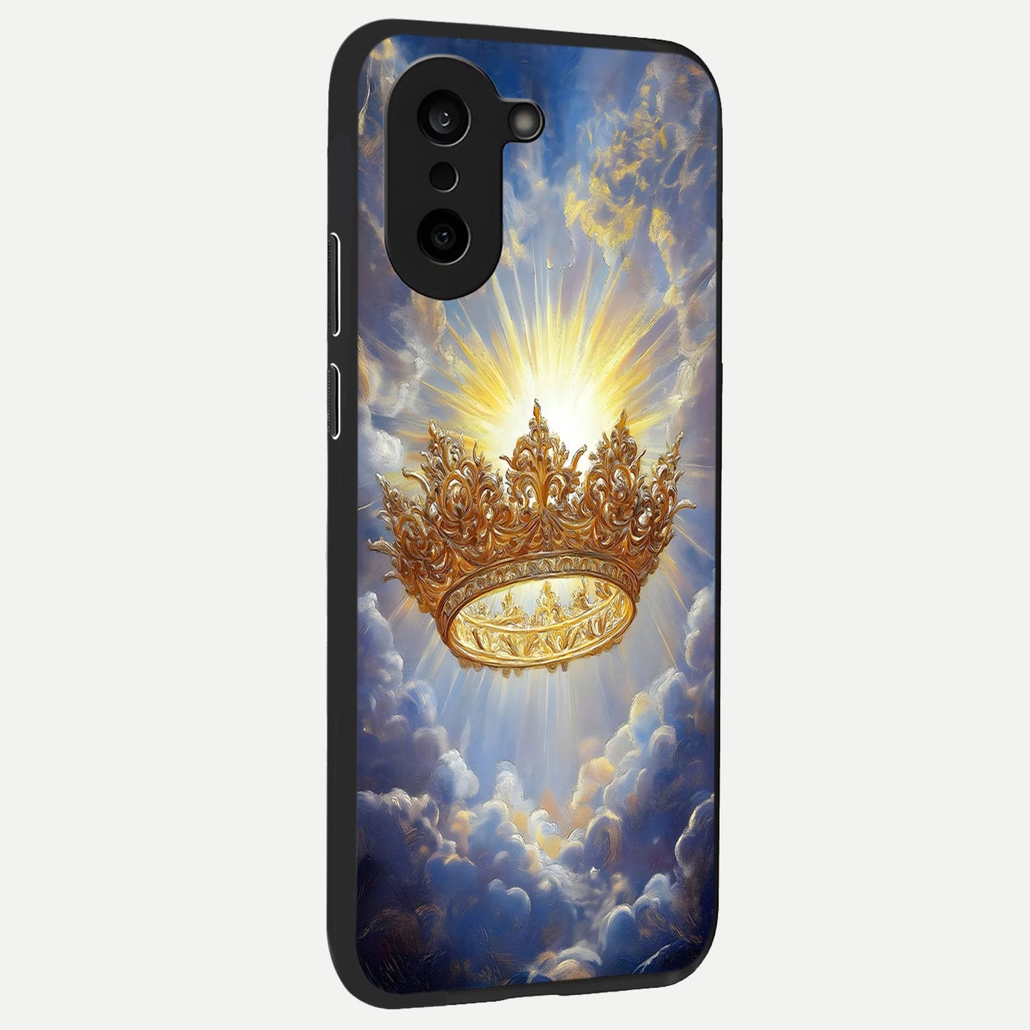  Heavenly Crown Light back cover For Oneplus Nord CE5 slim fit glass case with vibrant aesthetic design