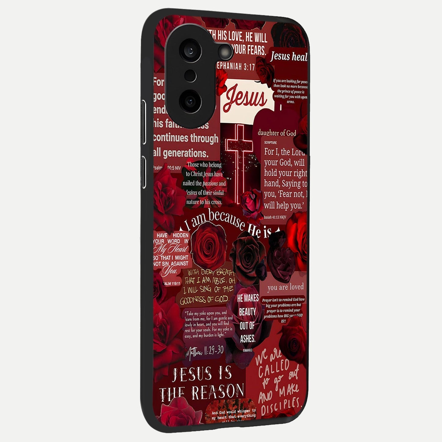  Jesus Love Heals back cover For Oneplus Nord CE5 slim fit glass case with vibrant aesthetic design
