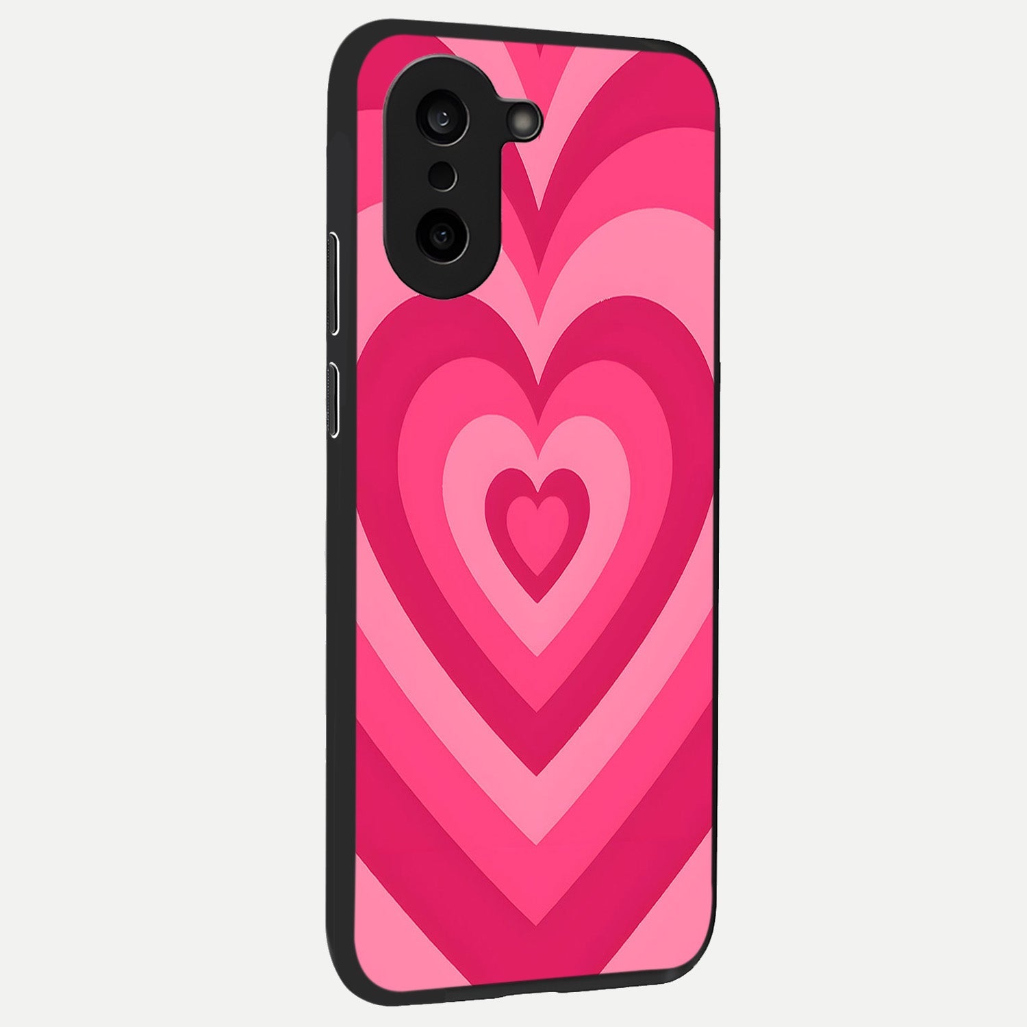  Layered Love Hearts back cover For Oneplus Nord CE5 slim fit glass case with vibrant aesthetic design