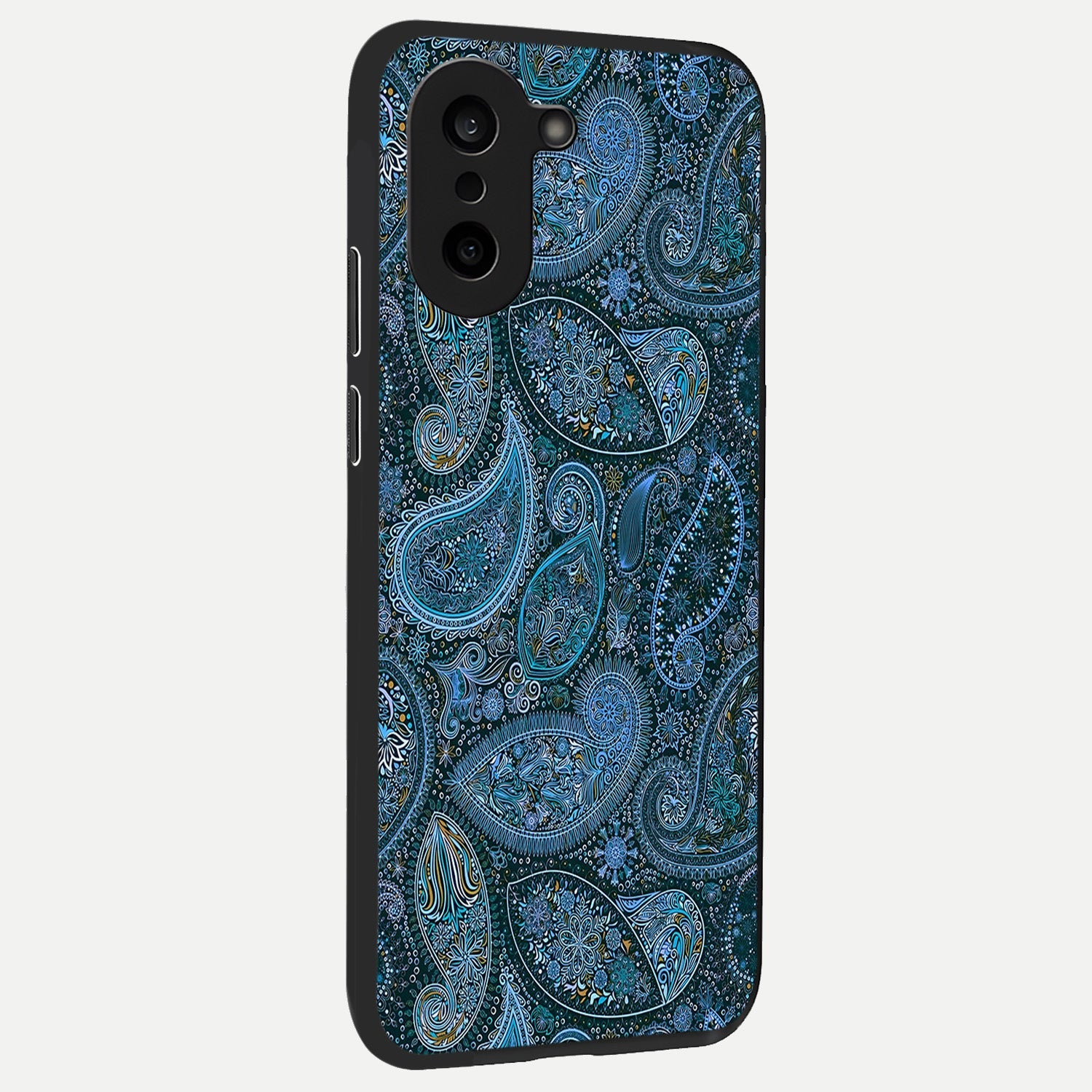  Midnight Paisley Glow back cover For Oneplus Nord CE5 slim fit glass case with vibrant aesthetic design