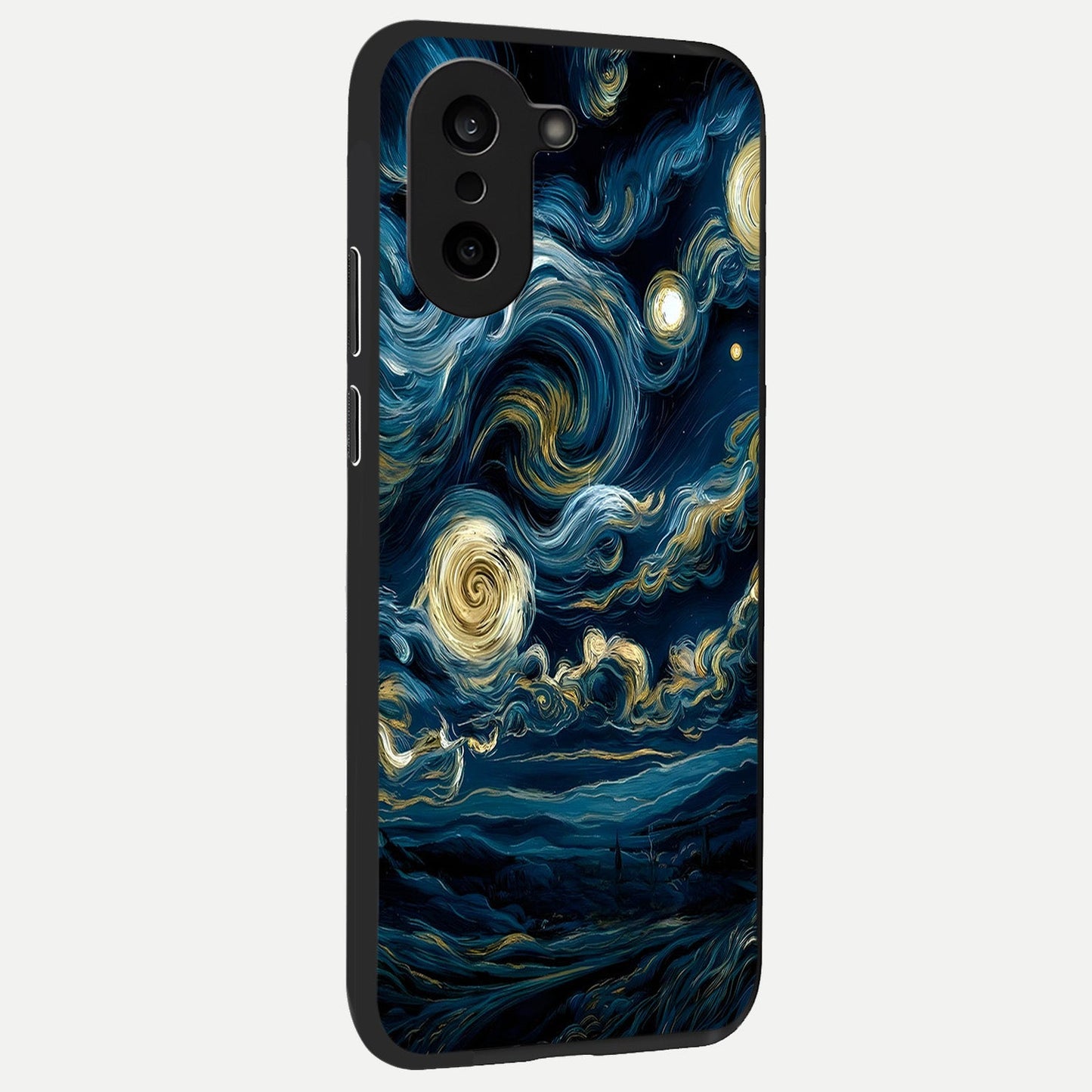  Midnight Sky Whirl back cover For Oneplus Nord CE5 slim fit glass case with vibrant aesthetic design