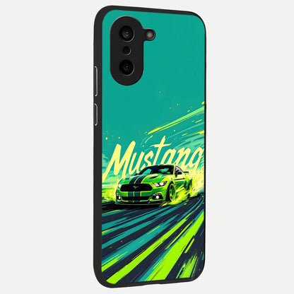  Mustang Bang back cover For Oneplus Nord CE5 slim fit glass case with vibrant aesthetic design