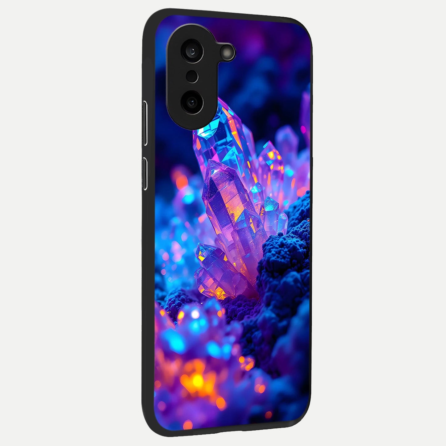  Neon Aura Shards back cover For Oneplus Nord CE5 slim fit glass case with vibrant aesthetic design