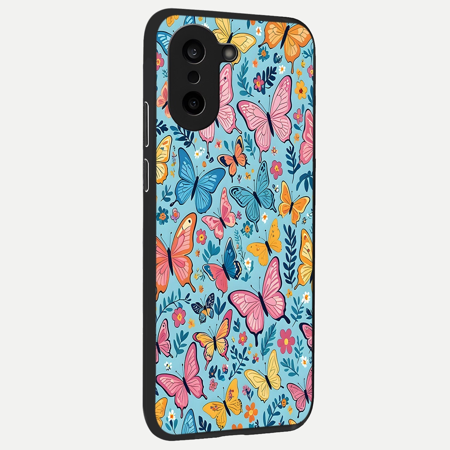  Spring Wing Garden back cover For Oneplus Nord CE5 slim fit glass case with vibrant aesthetic design